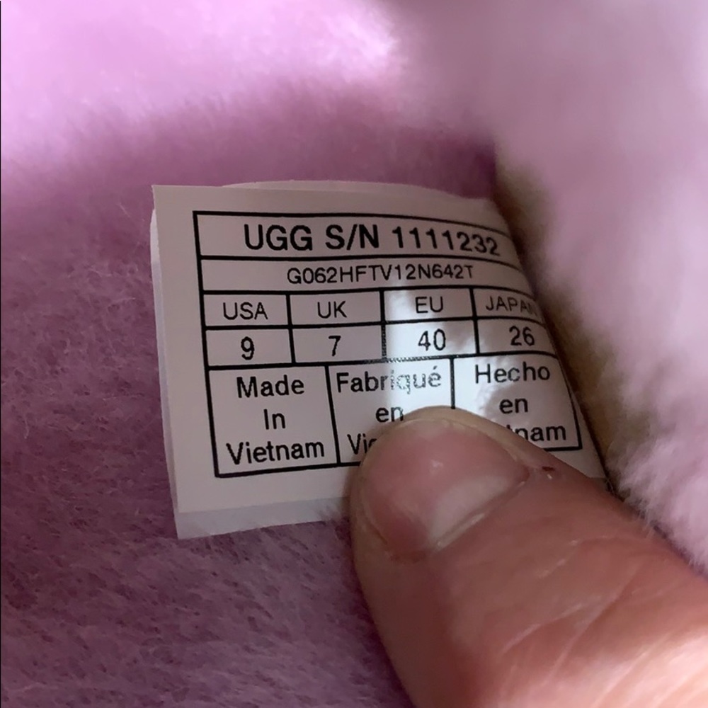 Nib Ugg Pink Fuzz Yeah Slipper Slides No Box - image 8